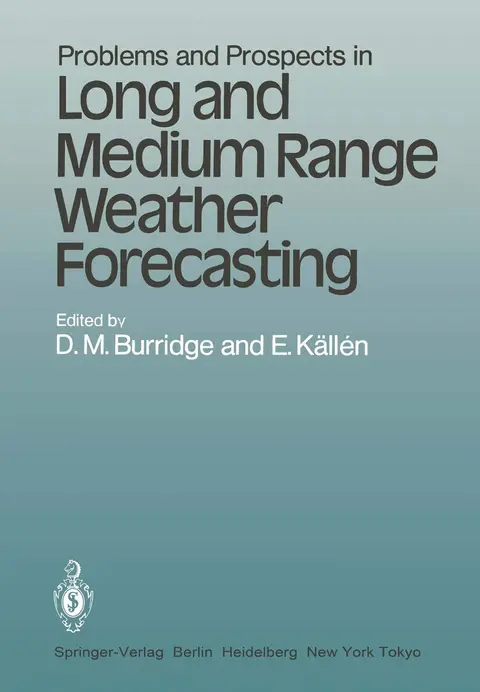 Cover of Problems and Prospects in Long and Medium Range Weather Forecasting
