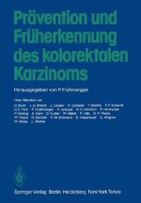 Cover of Prävention Und Früherkennung Des Kolorektalen Karzinoms