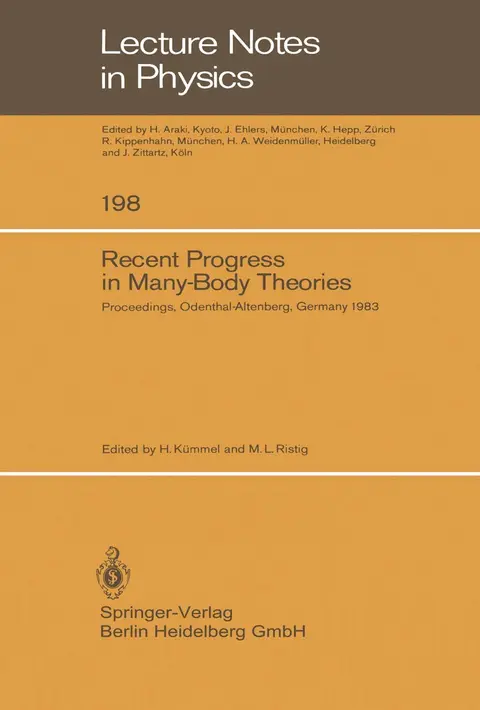 Cover of Recent Progress in Many-body Theories
