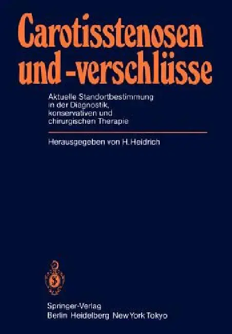 Cover of Carotisstenosen Und -Verschlüsse