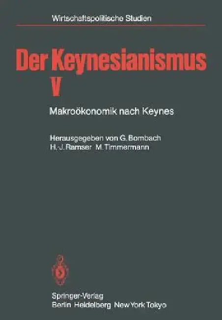 Cover of Der Keynesianismus V