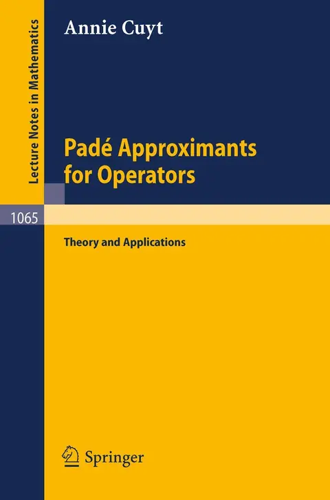 Cover of Pade Approximants for Operators