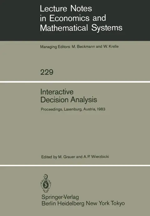 Cover of Interactive Decision Analysis