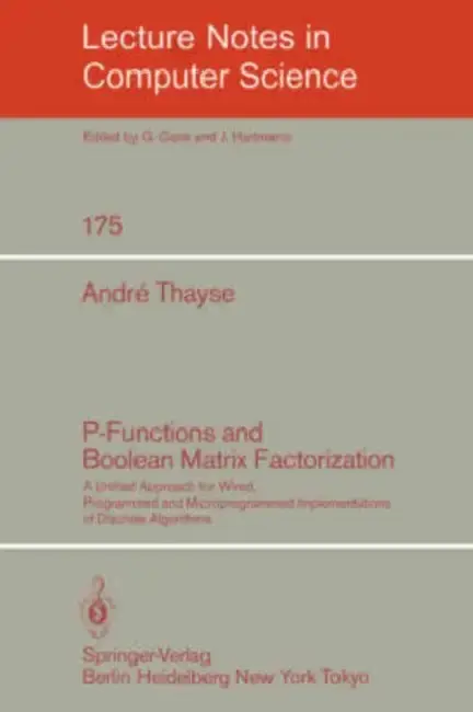 Cover of P-Functions and Boolean Matrix Factorization