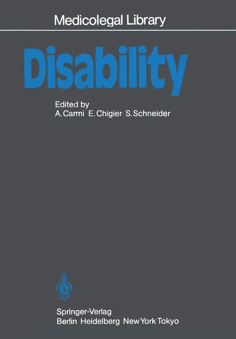 Cover of Disability