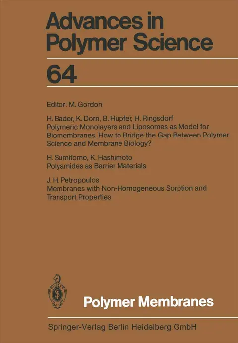 Cover of Polymer Membranes