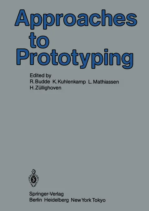 Cover of Approaches to Prototyping