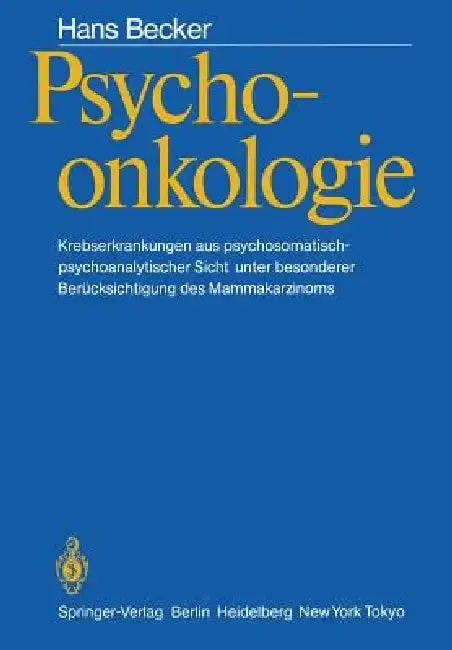 Cover of Psychoonkologie