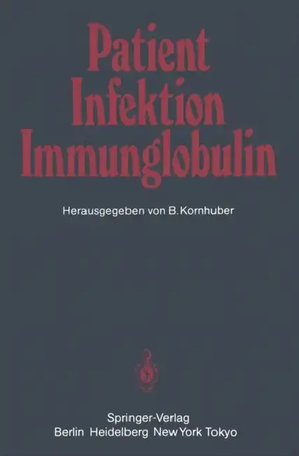 Cover of Patient -- Infektion -- Immunglobulin
