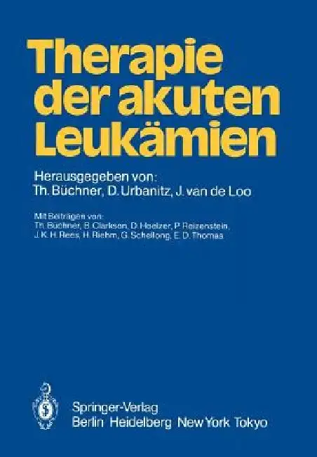 Cover of Therapie Der Akuten Leukämien