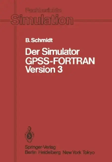Cover of Der Simulator Gpss-FORTRAN Version 3