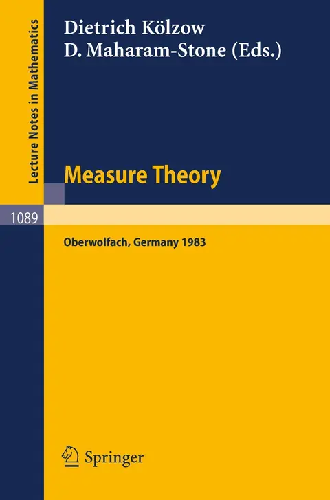 Cover of Measure Theory Oberwolfach 1983