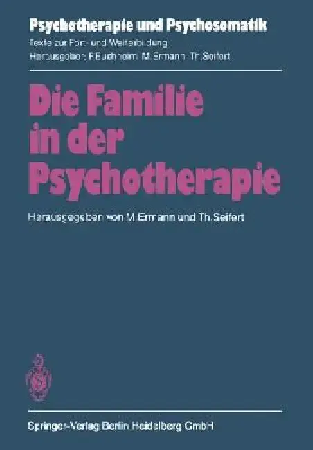 Cover of Die Familie in Der Psychotherapie