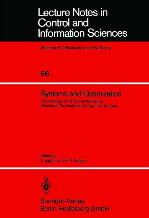 Cover of Systems and Optimization