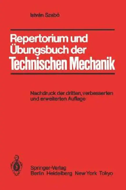 Cover of Repertorium Und Übungsbuch Der Technischen Mechanik