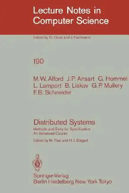 Cover of Distributed Systems