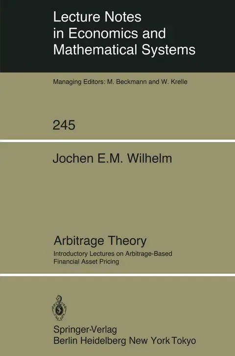 Cover of Arbitrage Theory