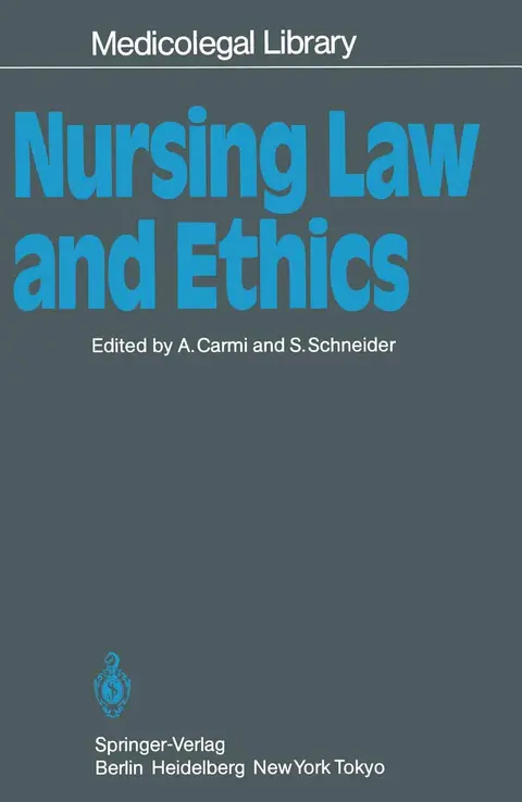 Cover of Nursing Law and Ethics