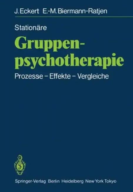 Cover of Stationäre Gruppen-Psychotherapie