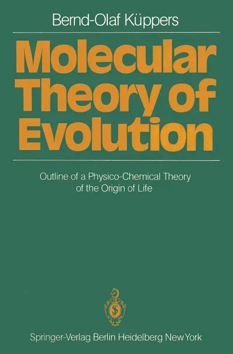 Cover of Molecular Theory of Evolution