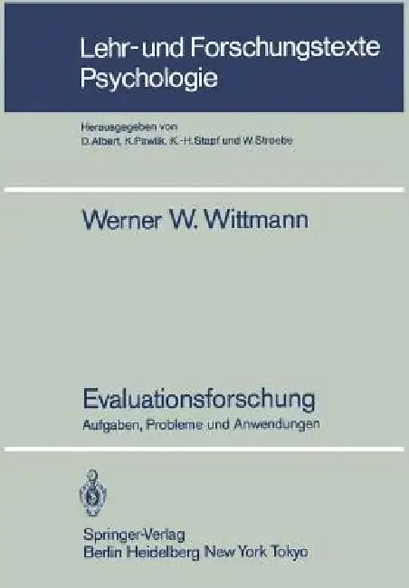 Cover of Evaluationsforschung
