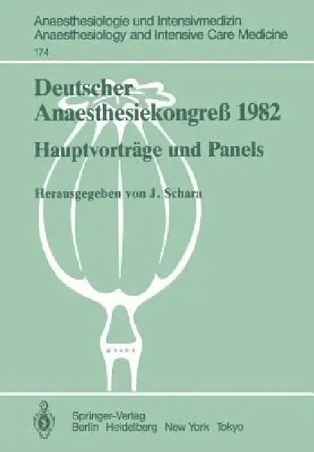 Cover of Deutscher Anaesthesiekongreß 1982