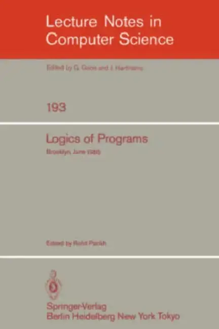 Cover of Logics of Programs