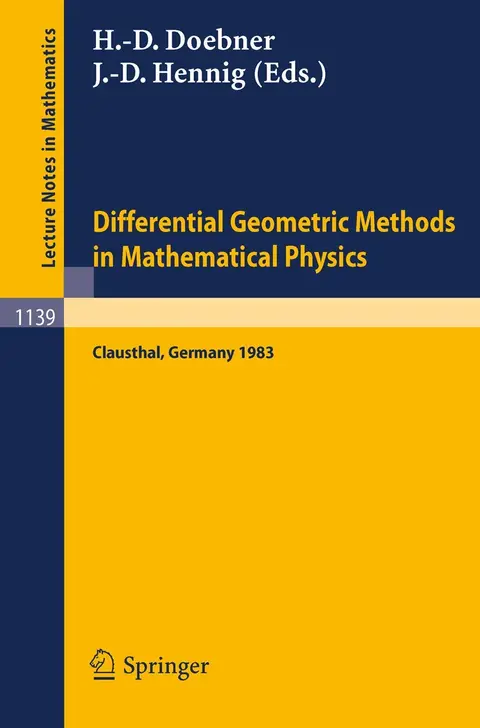 Cover of Differential Geometric Methods in Mathematical Physics