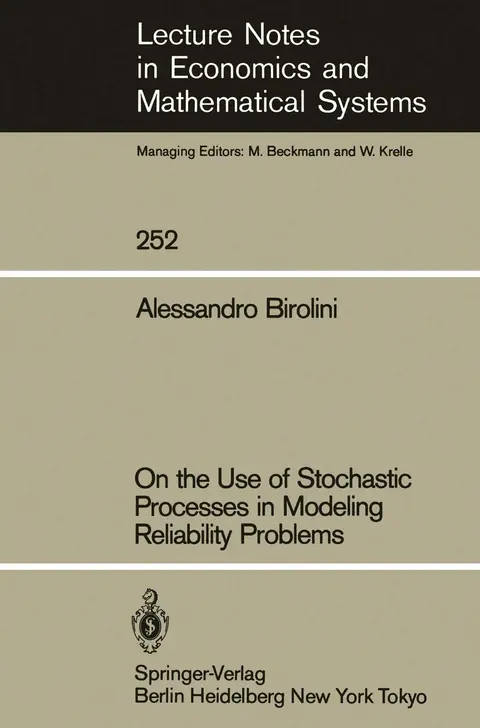 Cover of On the Use of Stochastic Processes in Modeling Reliability Problems