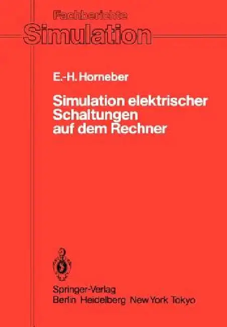 Cover of Simulation Elektrischer Schaltungen Auf Dem Rechner