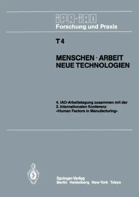 Cover of Menschen - Arbeit Neue Technologien