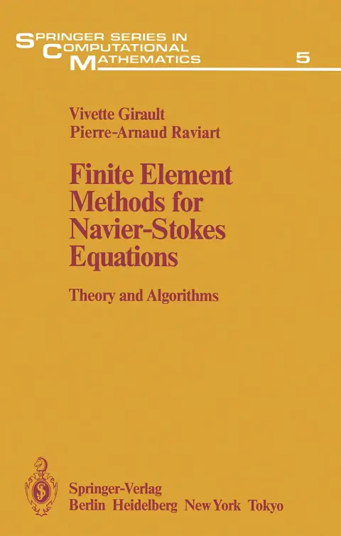 Cover of Finite Element Methods for Navier-Stokes Equations