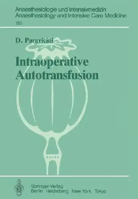 Cover of Intraoperative Autotransfusion