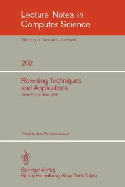 Cover of Rewriting Techniques and Applications