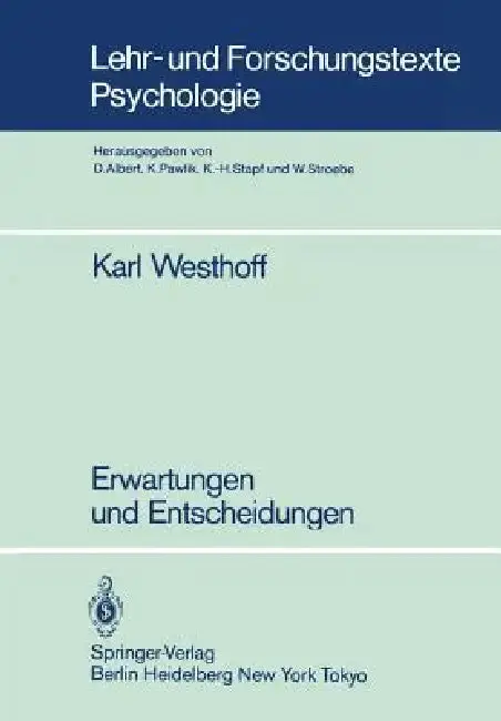 Cover of Erwartungen Und Entscheidungen