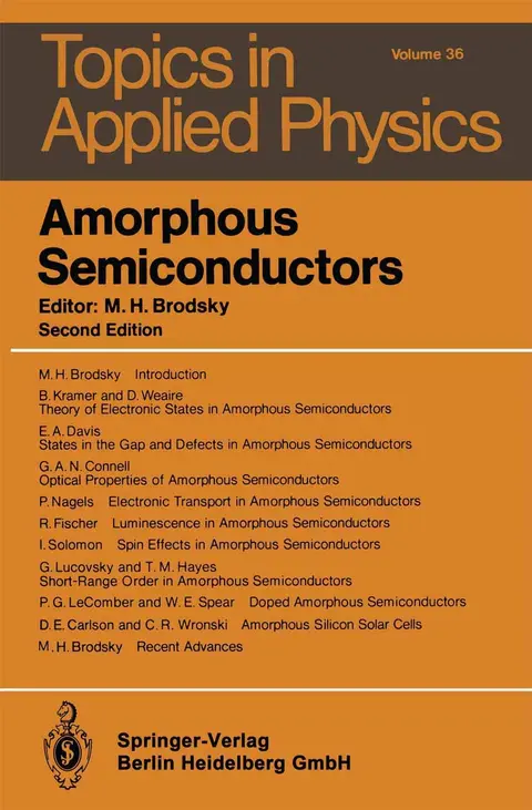 Cover of Amorphous Semiconductors