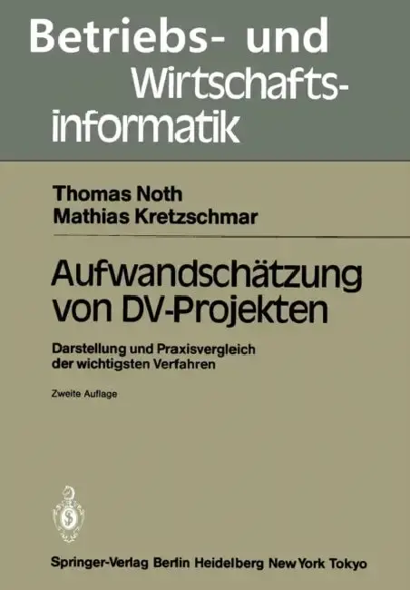 Cover of Aufwandschätzung Von DV-Projekten