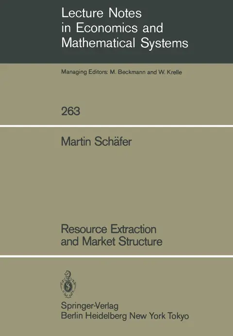 Cover of Resource Extraction and Market Structure