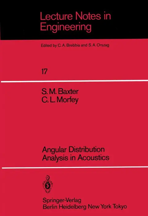 Cover of Angular Distribution Analysis in Acoustics