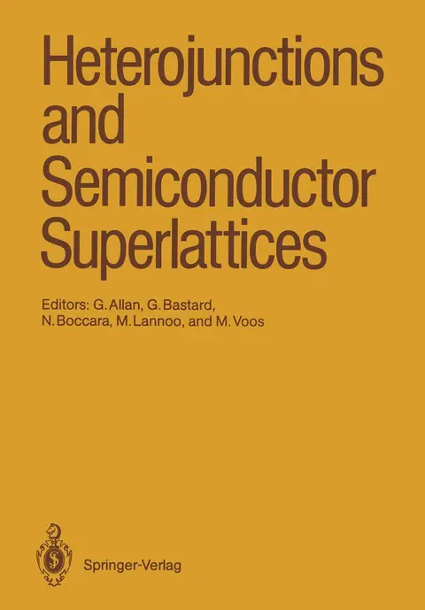 Cover of Heterojunctions and Semiconductor Superlattices