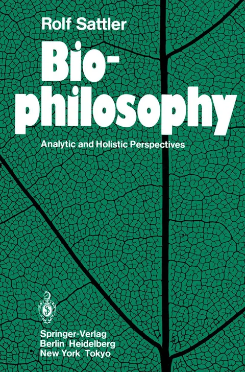 Cover of Biophilosophy