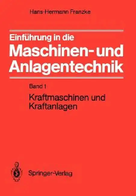Cover of Einführung in Die Maschinen- Und Anlagentechnik