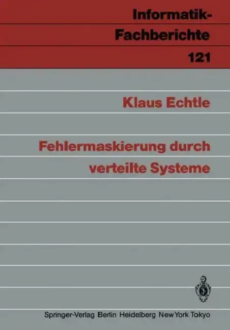 Cover of Fehlermaskierung Durch Verteilte Systeme