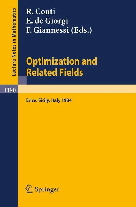 Cover of Optimization and Related Fields
