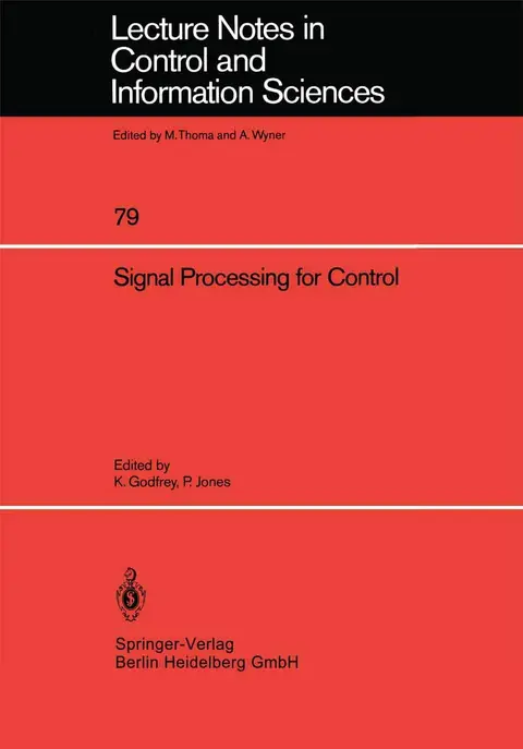 Cover of Signal Processing for Control