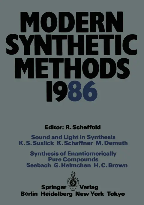Cover of Modern Synthetic Methods 1986