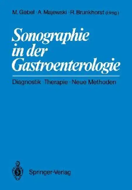 Cover of Sonographie in Der Gastroenterologie