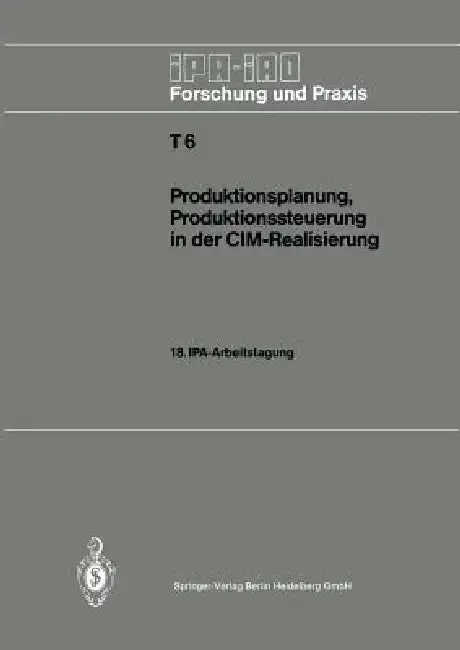 Cover of Produktionsplanung, Produktionssteuerung in Der CIM-Realisierung