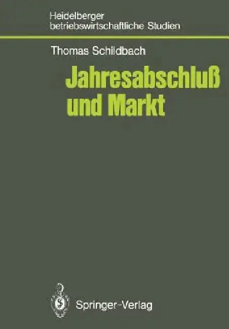 Cover of Jahresabschluß Und Markt