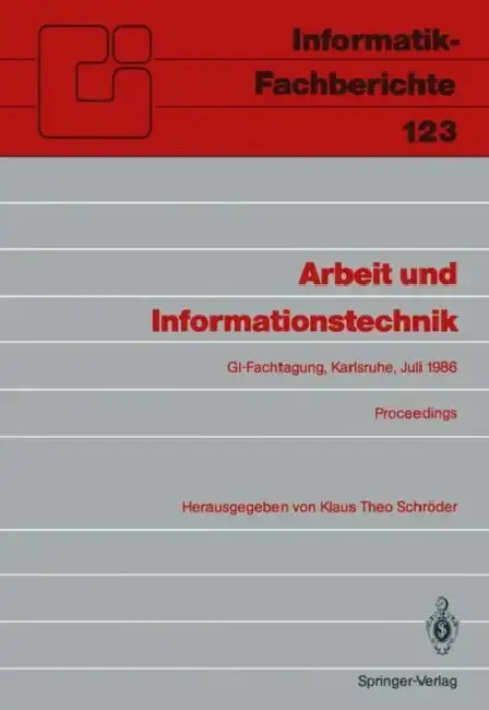 Cover of Arbeit Und Informationstechnik